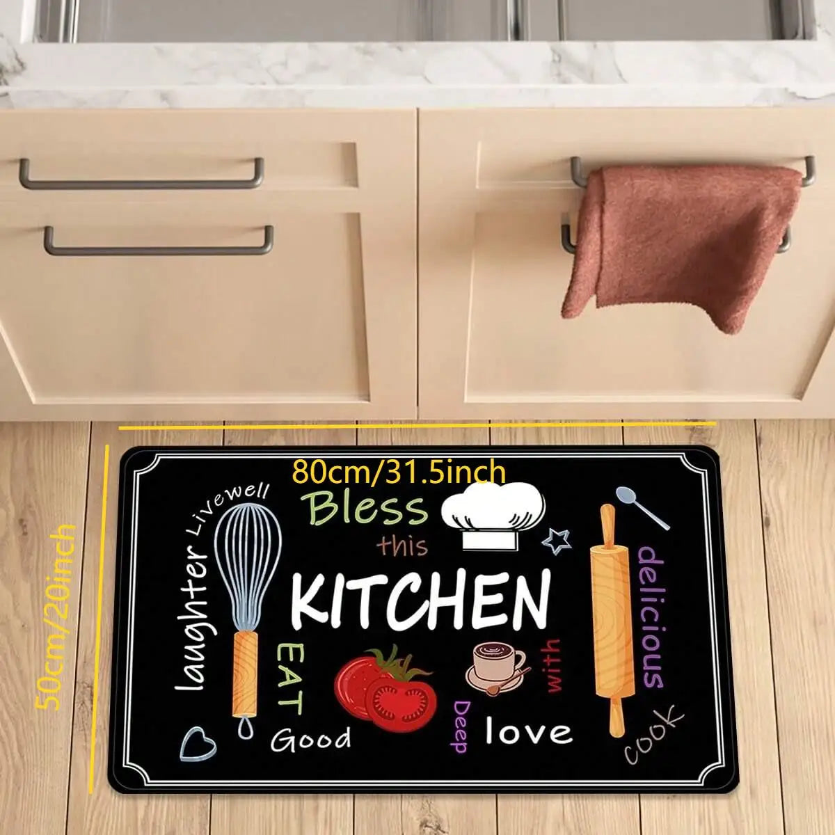 tapis de cuisine caoutchouté