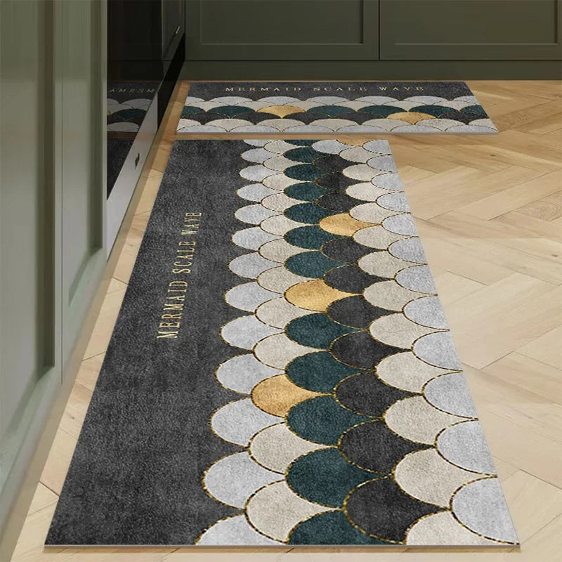 tapis de cuisine chic contemporain